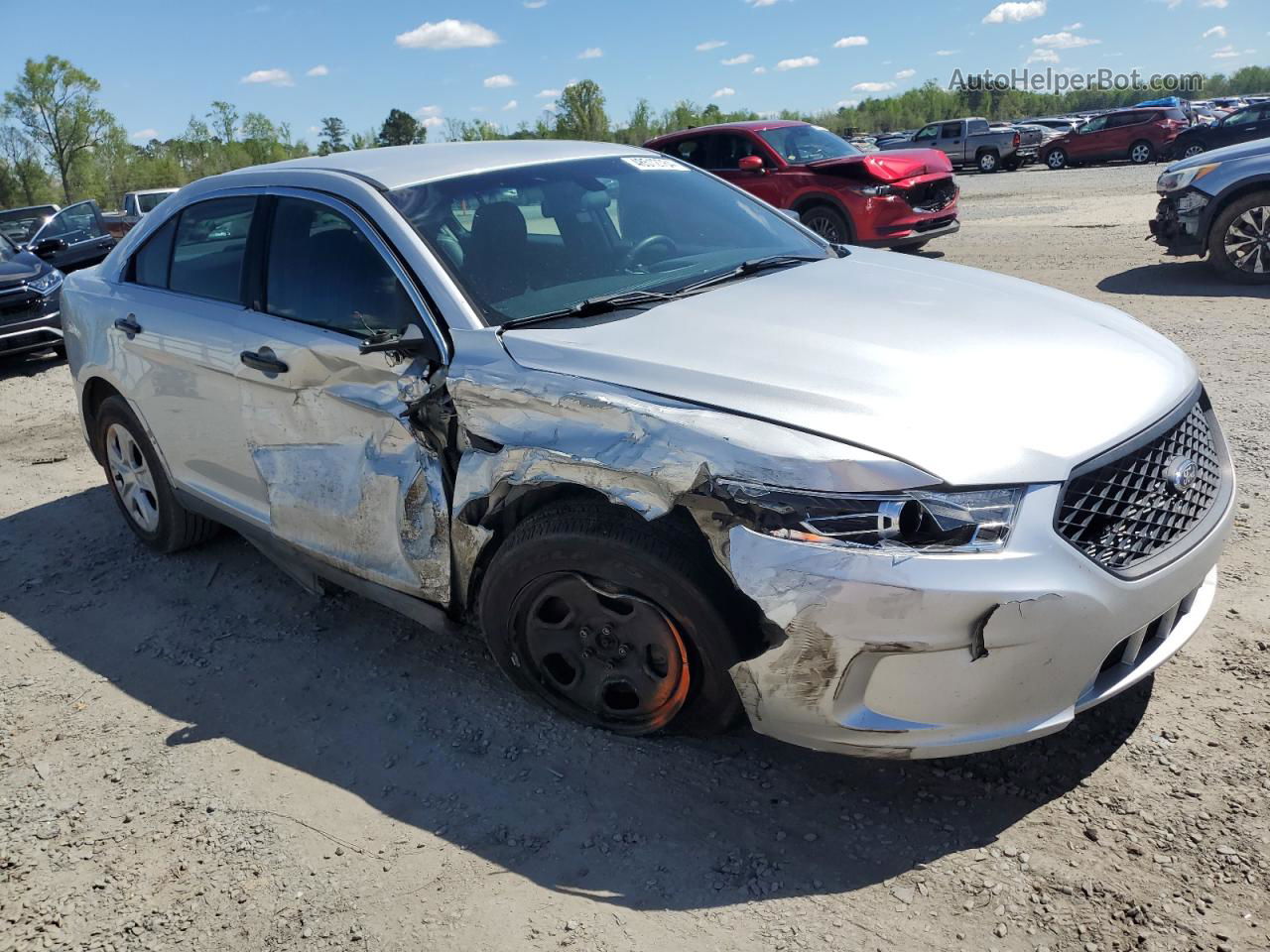 2017 Ford Taurus Police Interceptor Silver vin: 1FAHP2MK5HG103137