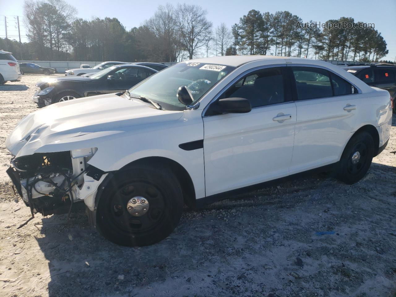 2019 Ford Taurus Police Interceptor White vin: 1FAHP2MK5KG113349