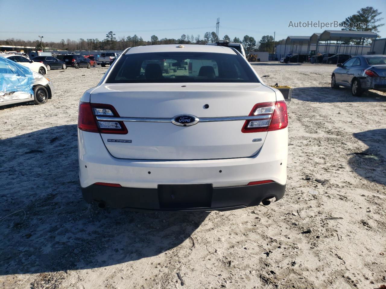 2019 Ford Taurus Police Interceptor White vin: 1FAHP2MK5KG113349