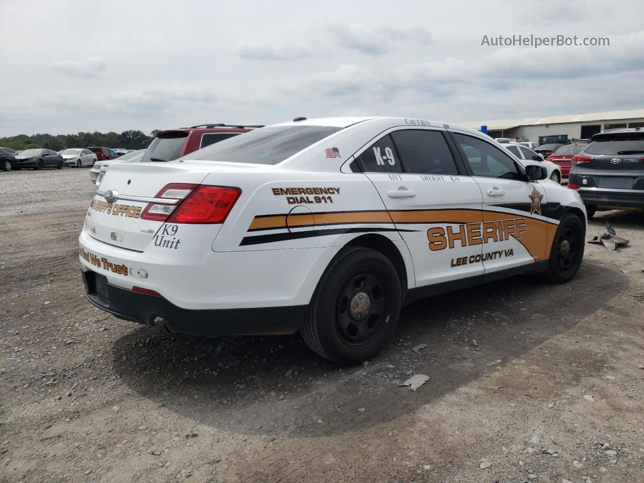 2017 Ford Taurus Police Interceptor Белый vin: 1FAHP2MK8HG121079