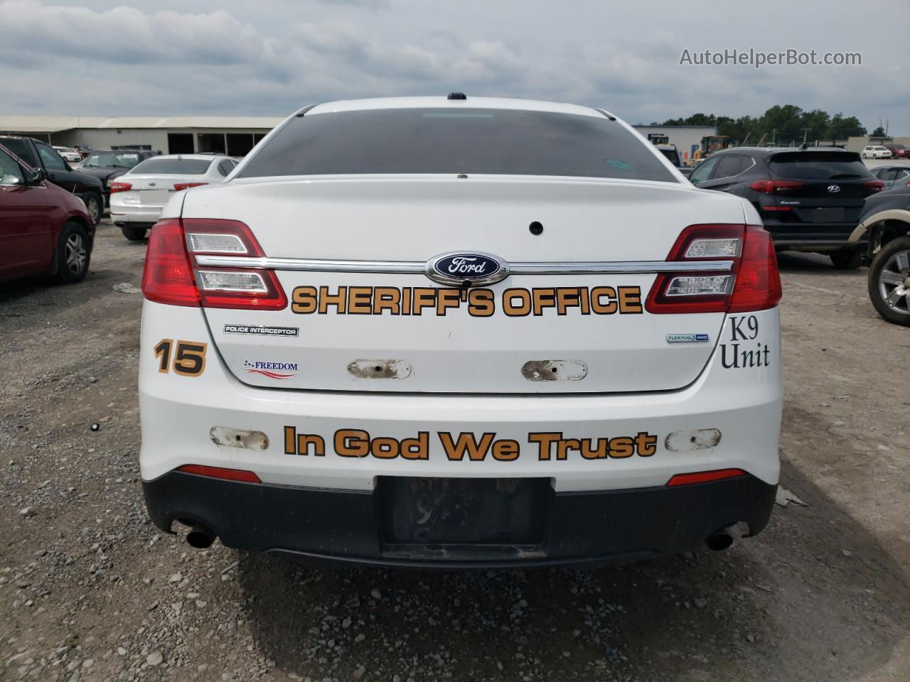 2017 Ford Taurus Police Interceptor Белый vin: 1FAHP2MK8HG121079