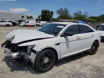 2017 Ford Taurus Police Interceptor White vin: 1FAHP2MK9HG115338