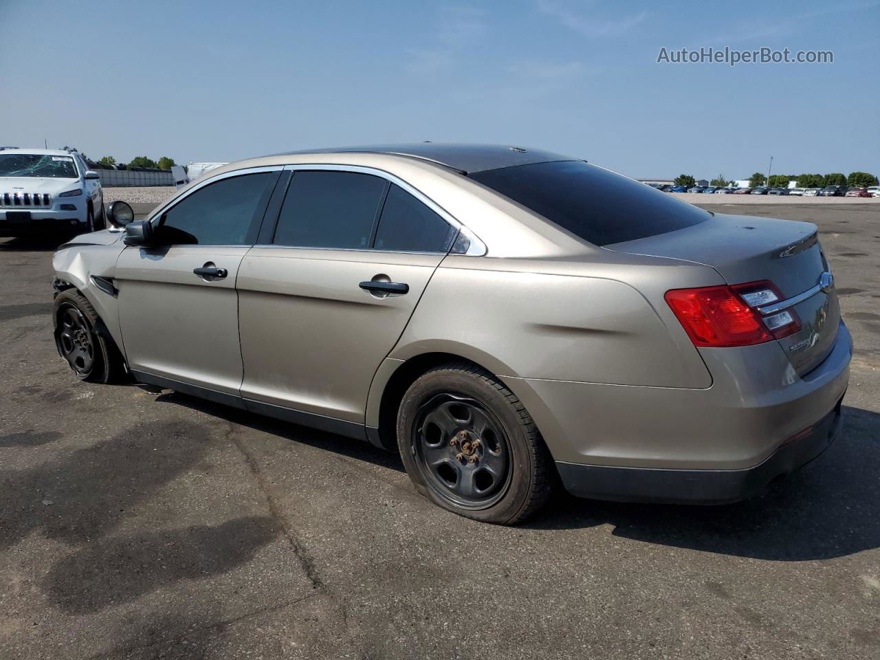 2017 Ford Taurus Police Interceptor Beige vin: 1FAHP2MKXHG108737