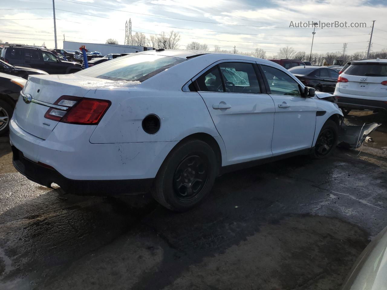 2017 Ford Taurus Police Interceptor White vin: 1FAHP2MT0HG145742