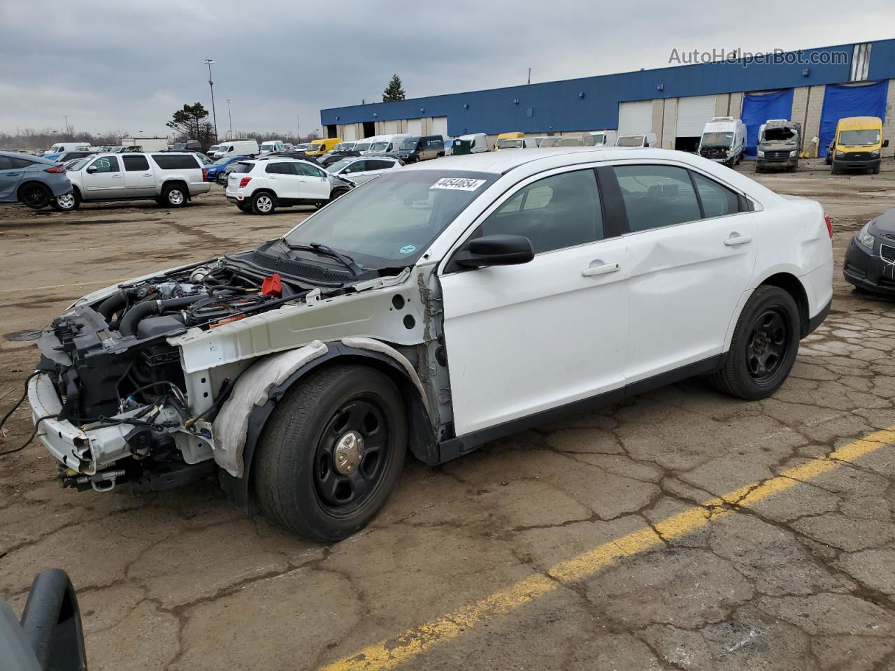 2017 Ford Taurus Police Interceptor White vin: 1FAHP2MT9HG145349