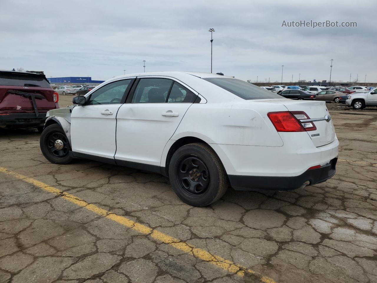 2017 Ford Taurus Police Interceptor White vin: 1FAHP2MT9HG145349