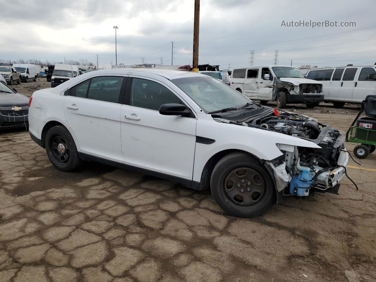 2017 Ford Taurus Police Interceptor Белый vin: 1FAHP2MT9HG145349