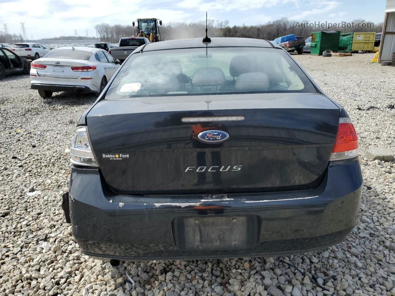 2011 Ford Focus S Black vin: 1FAHP3EN5BW110343