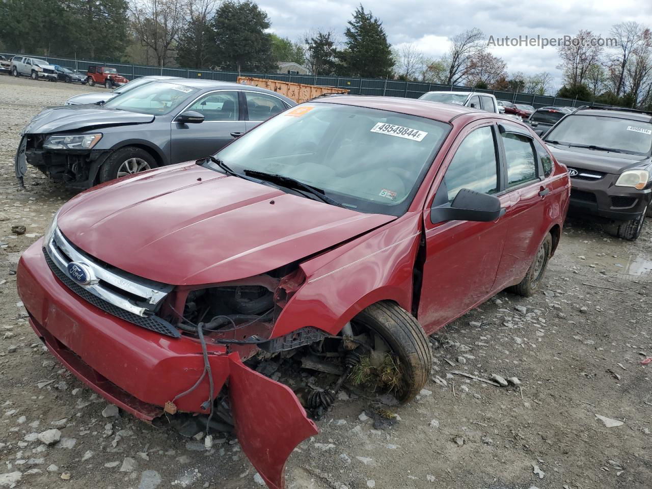 2011 Ford Focus S Red vin: 1FAHP3EN7BW133977