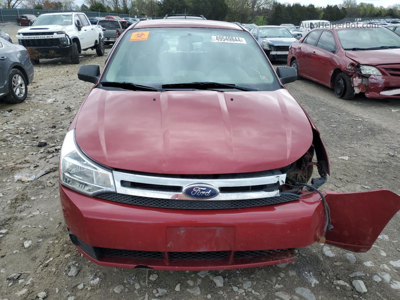 2011 Ford Focus S Red vin: 1FAHP3EN7BW133977