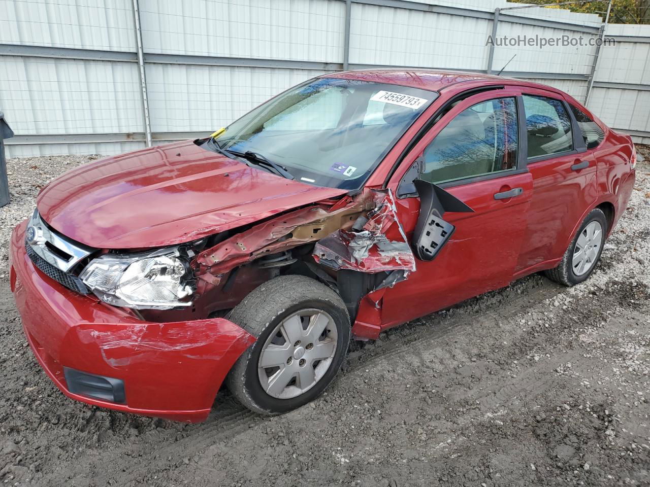 2011 Ford Focus S Red vin: 1FAHP3EN9BW123726