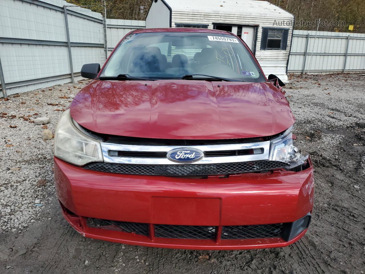 2011 Ford Focus S Red vin: 1FAHP3EN9BW123726