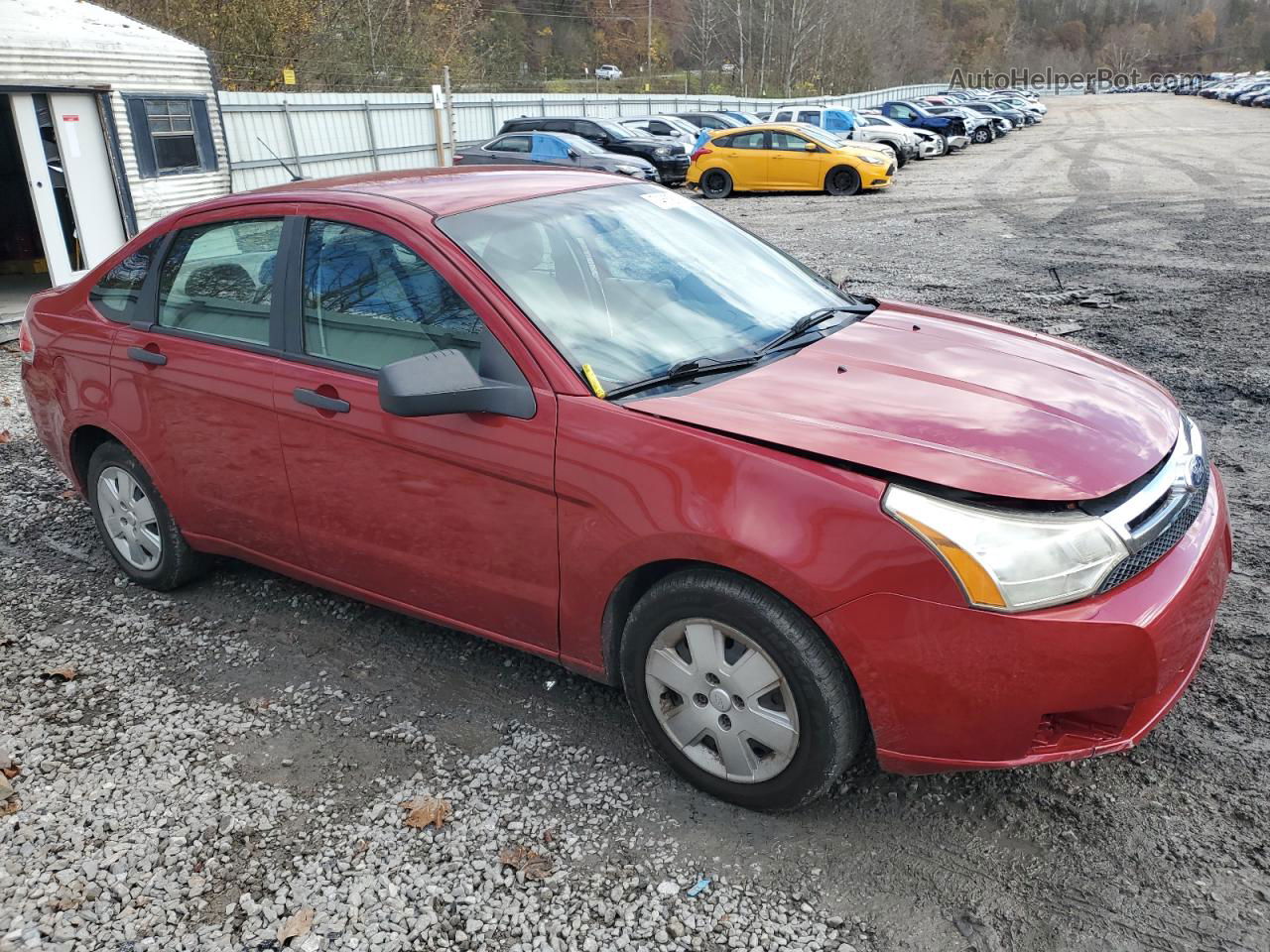 2011 Ford Focus S Red vin: 1FAHP3EN9BW123726