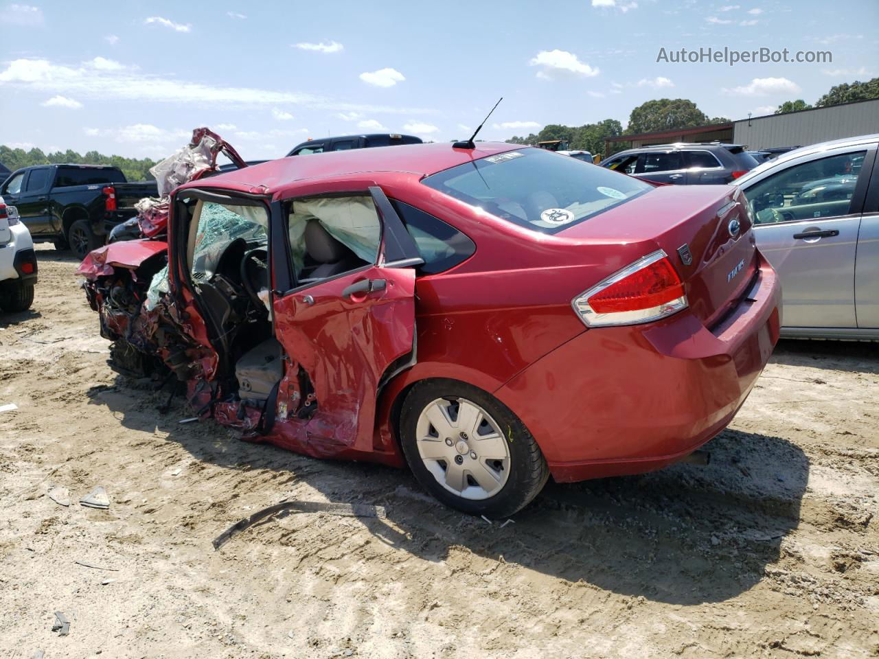 2011 Ford Focus S Red vin: 1FAHP3ENXBW110144