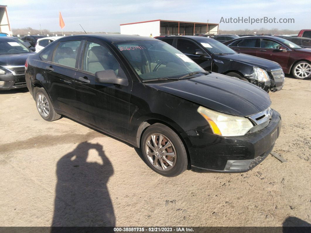 2011 Ford Focus S Black vin: 1FAHP3ENXBW122505