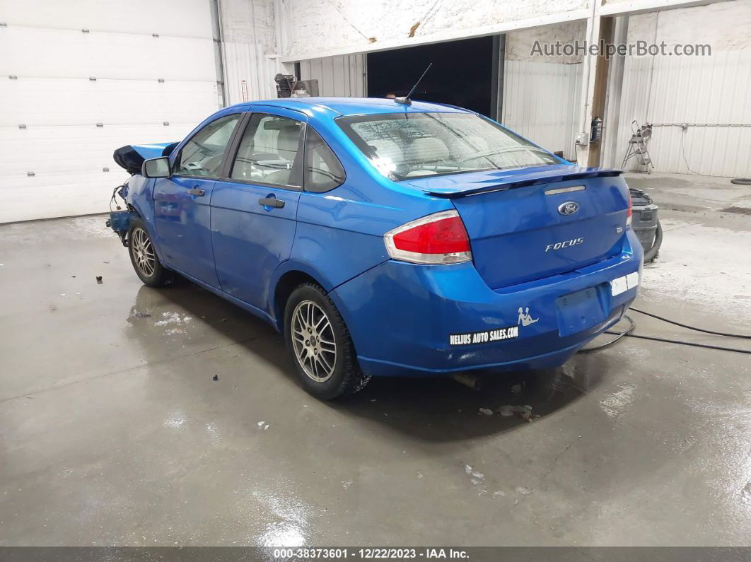 2011 Ford Focus Se Blue vin: 1FAHP3FN0BW118459