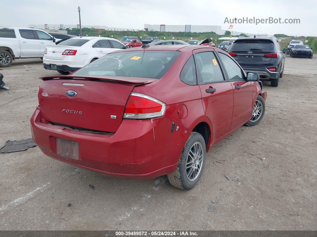 2011 Ford Focus Se Красный vin: 1FAHP3FN0BW126707