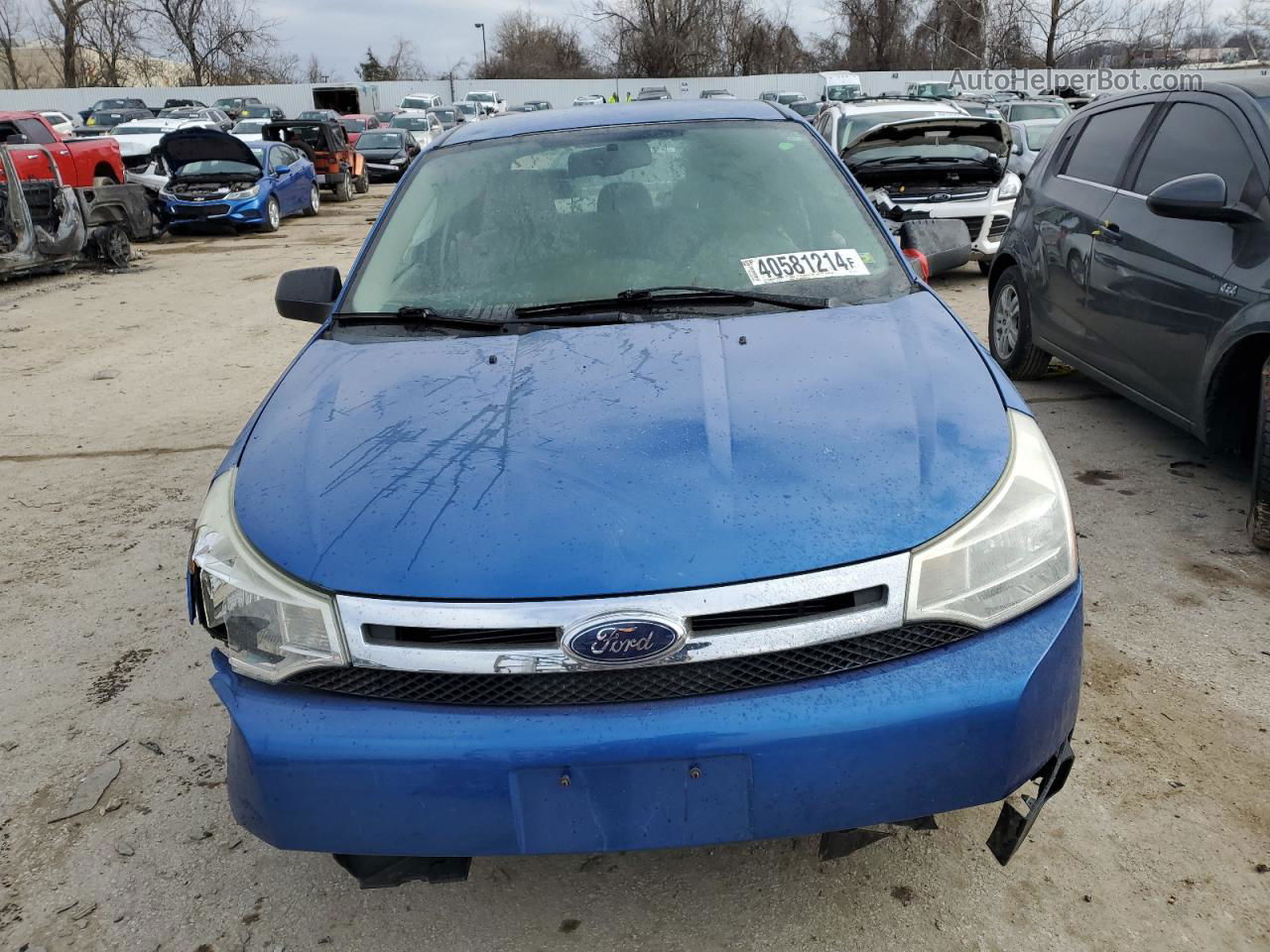 2011 Ford Focus Se Blue vin: 1FAHP3FN0BW190259