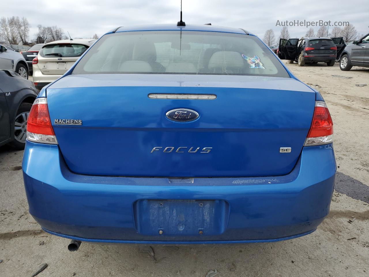 2011 Ford Focus Se Blue vin: 1FAHP3FN0BW190259