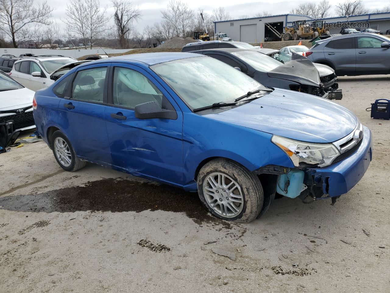 2011 Ford Focus Se Blue vin: 1FAHP3FN0BW190259