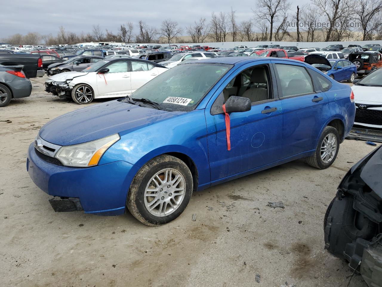 2011 Ford Focus Se Blue vin: 1FAHP3FN0BW190259