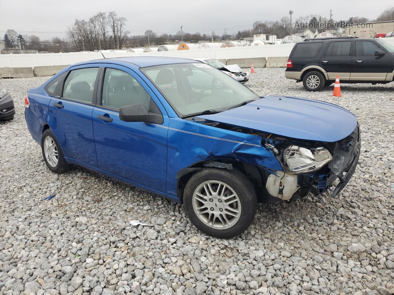 2011 Ford Focus Se Blue vin: 1FAHP3FN0BW192786