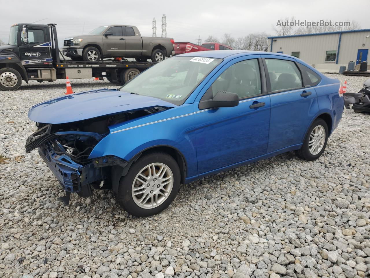 2011 Ford Focus Se Blue vin: 1FAHP3FN0BW192786