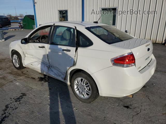 2011 Ford Focus Se White vin: 1FAHP3FN0BW196806