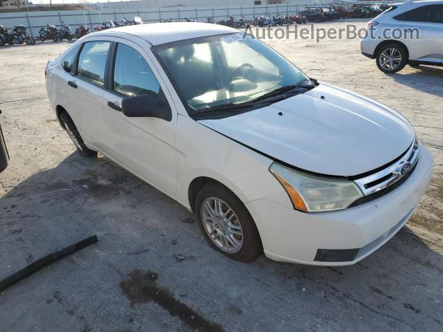 2011 Ford Focus Se White vin: 1FAHP3FN0BW196806