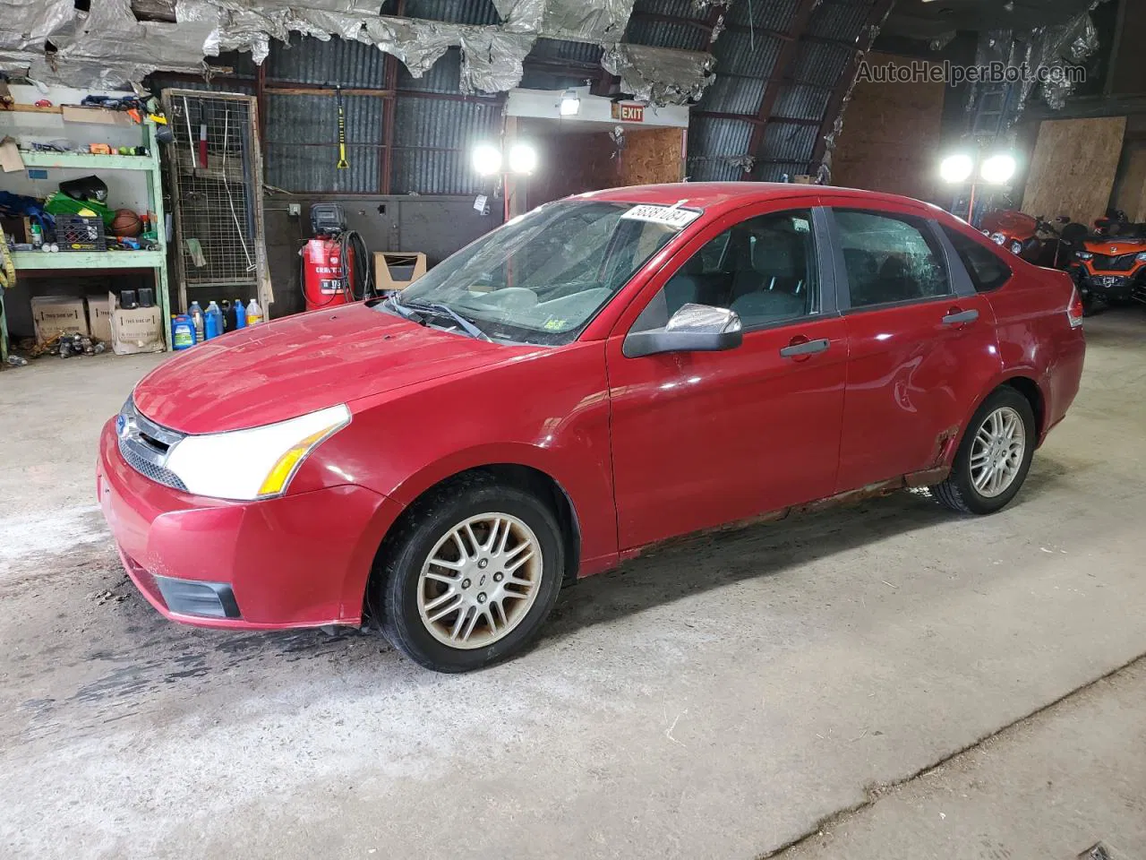 2011 Ford Focus Se Red vin: 1FAHP3FN1BW114694