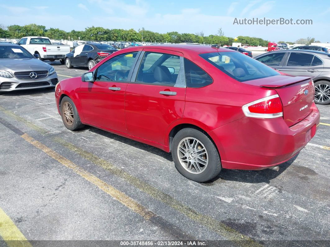 2011 Ford Focus Se Red vin: 1FAHP3FN1BW139918