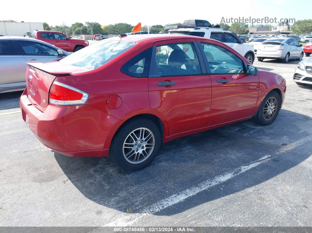 2011 Ford Focus Se Red vin: 1FAHP3FN1BW139918