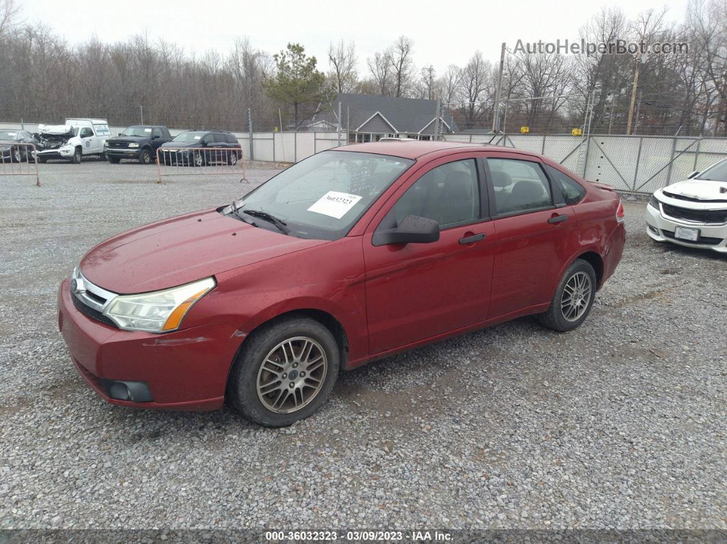 2011 Ford Focus Se Red vin: 1FAHP3FN1BW142009