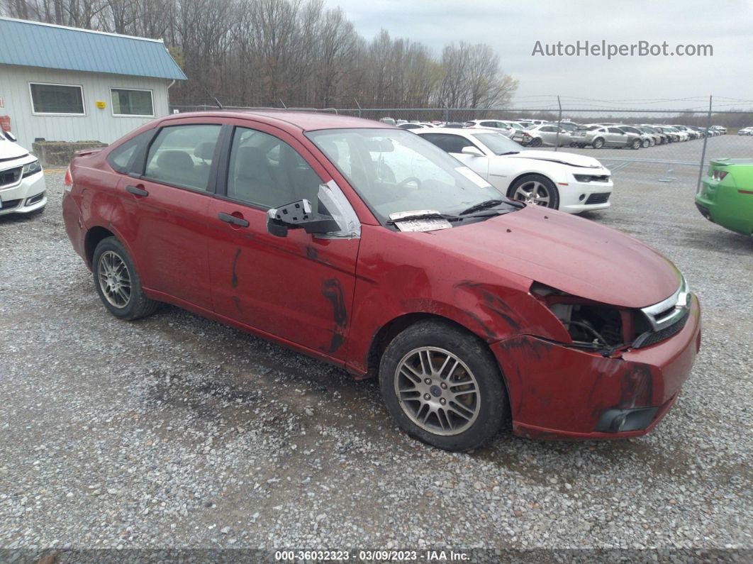 2011 Ford Focus Se Red vin: 1FAHP3FN1BW142009