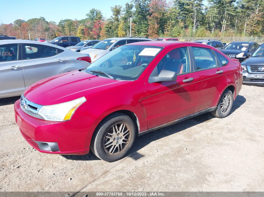 2011 Ford Focus Se Red vin: 1FAHP3FN1BW168822