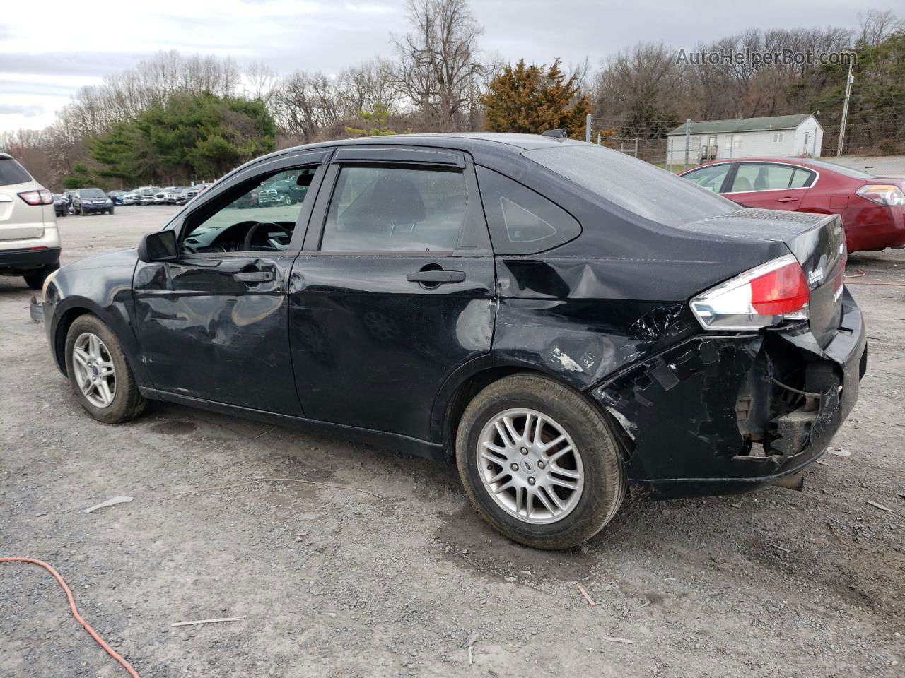 2011 Ford Focus Se Black vin: 1FAHP3FN2BW114736