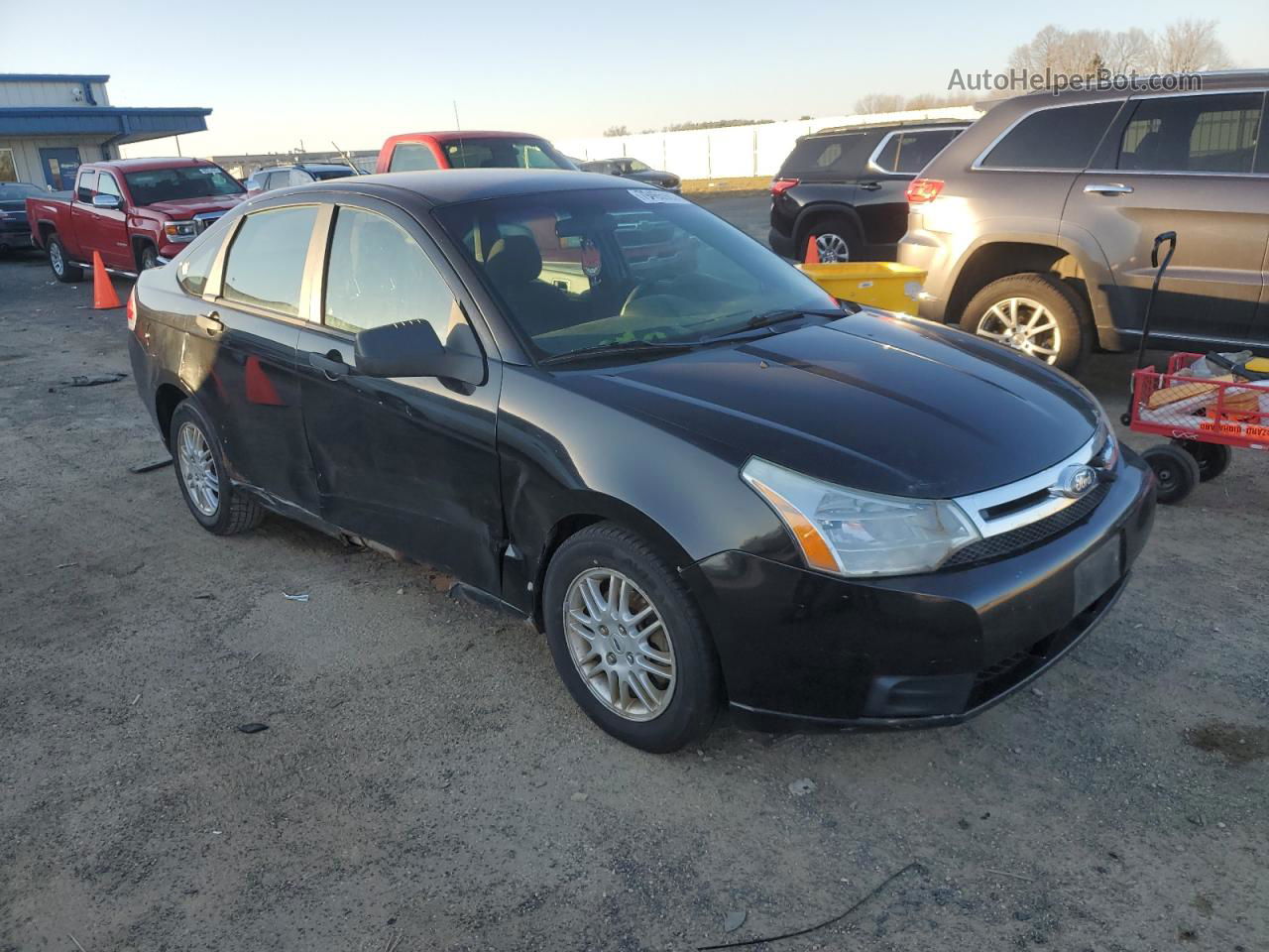 2011 Ford Focus Se Black vin: 1FAHP3FN2BW190392