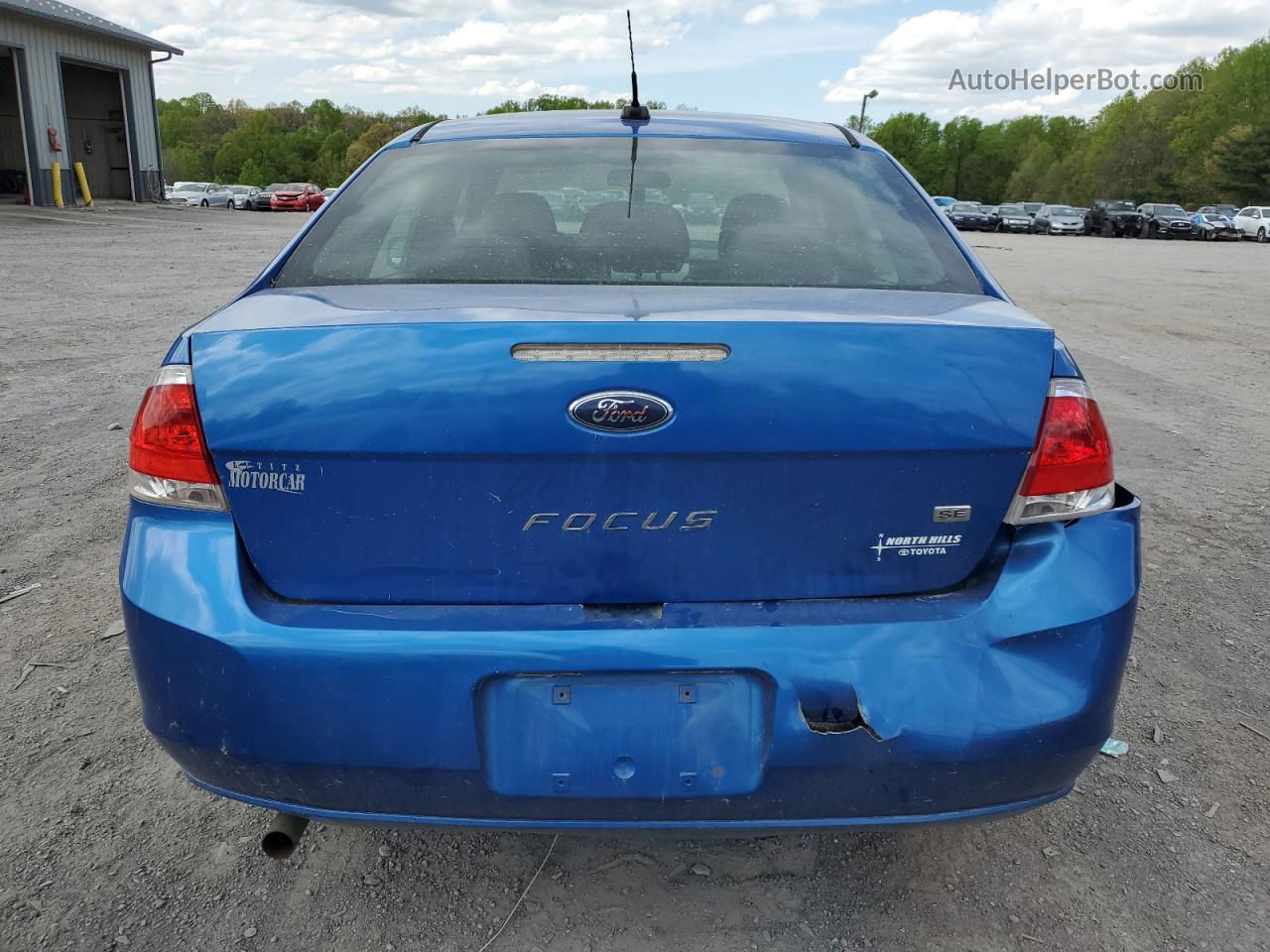 2011 Ford Focus Se Blue vin: 1FAHP3FN3BW120514