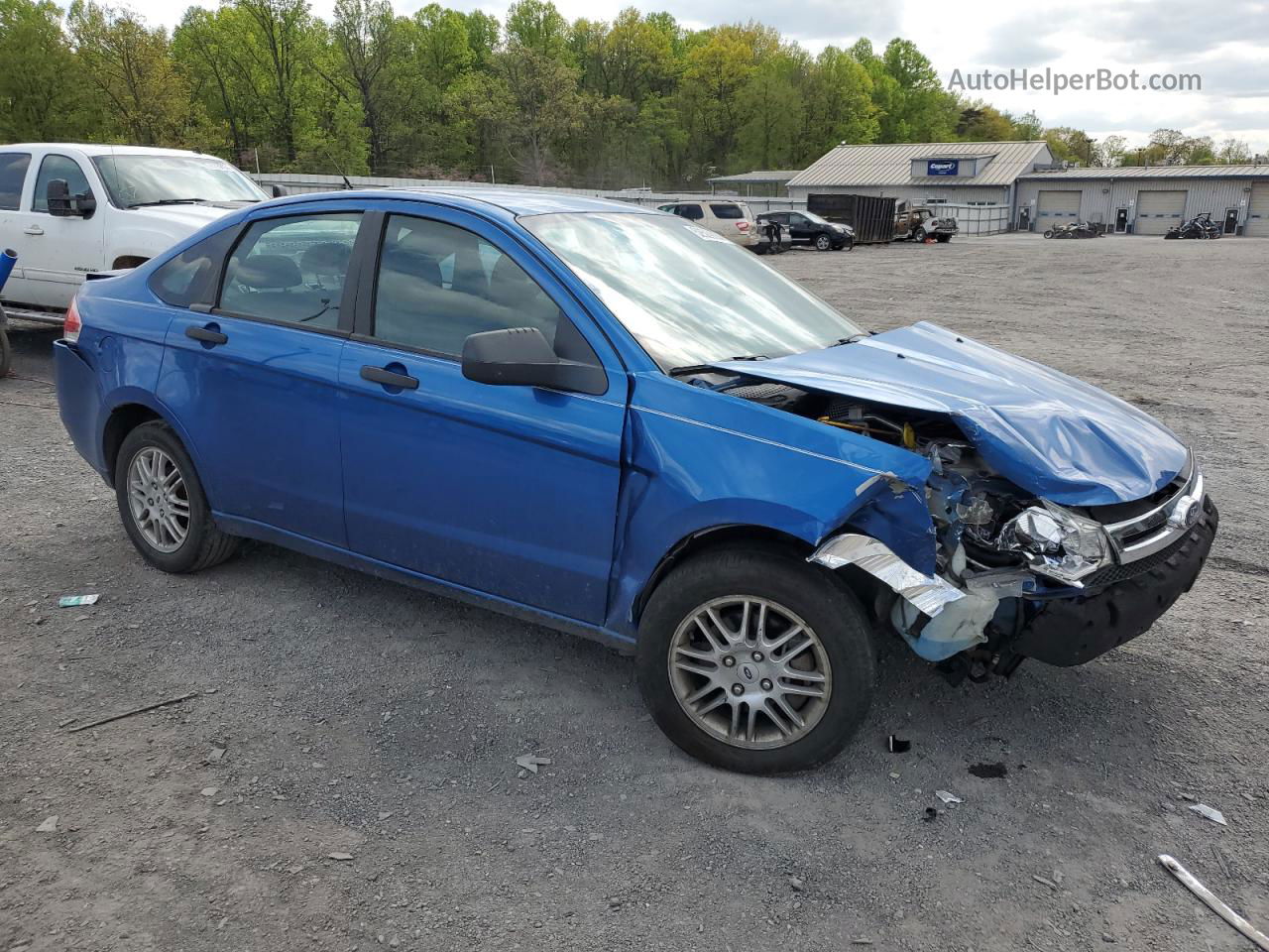 2011 Ford Focus Se Blue vin: 1FAHP3FN3BW120514