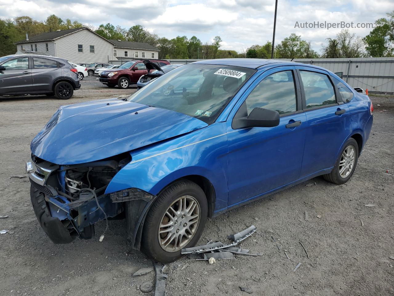 2011 Ford Focus Se Blue vin: 1FAHP3FN3BW120514