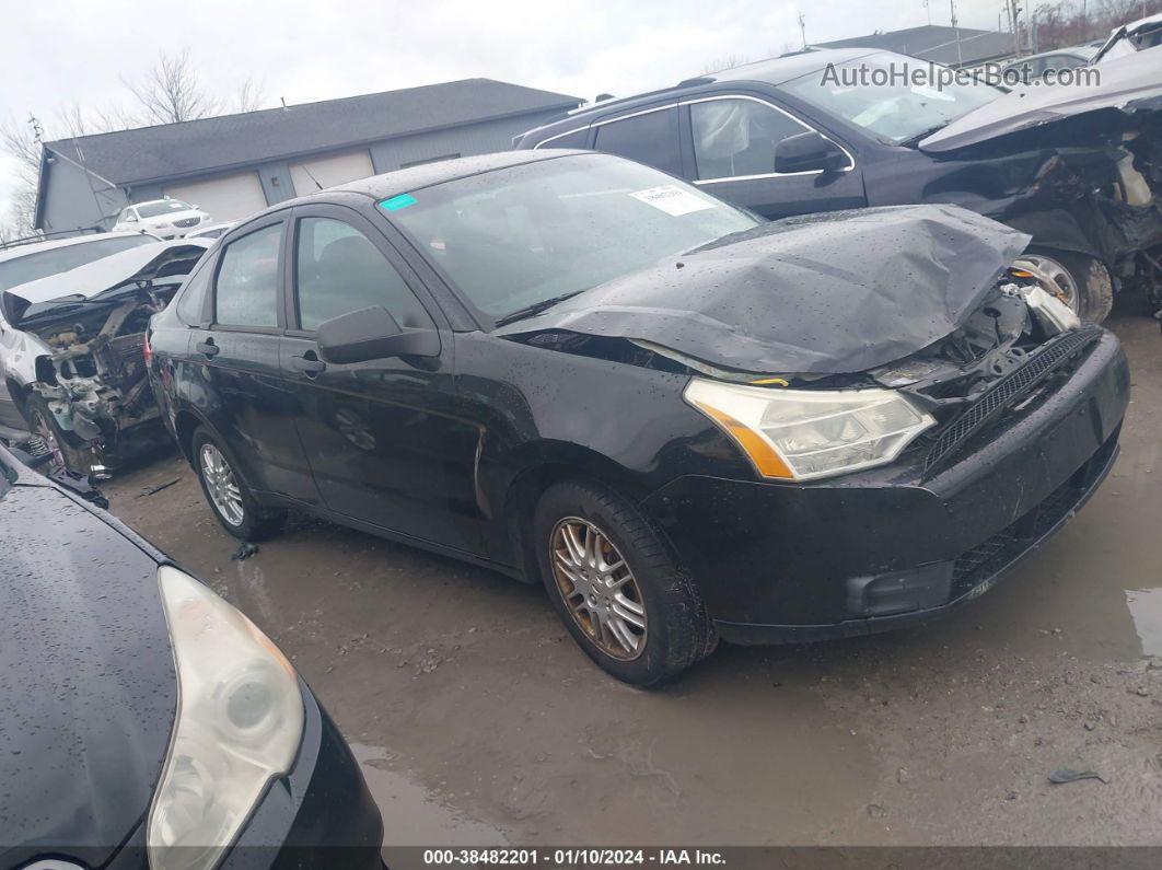 2011 Ford Focus Se Black vin: 1FAHP3FN3BW126278