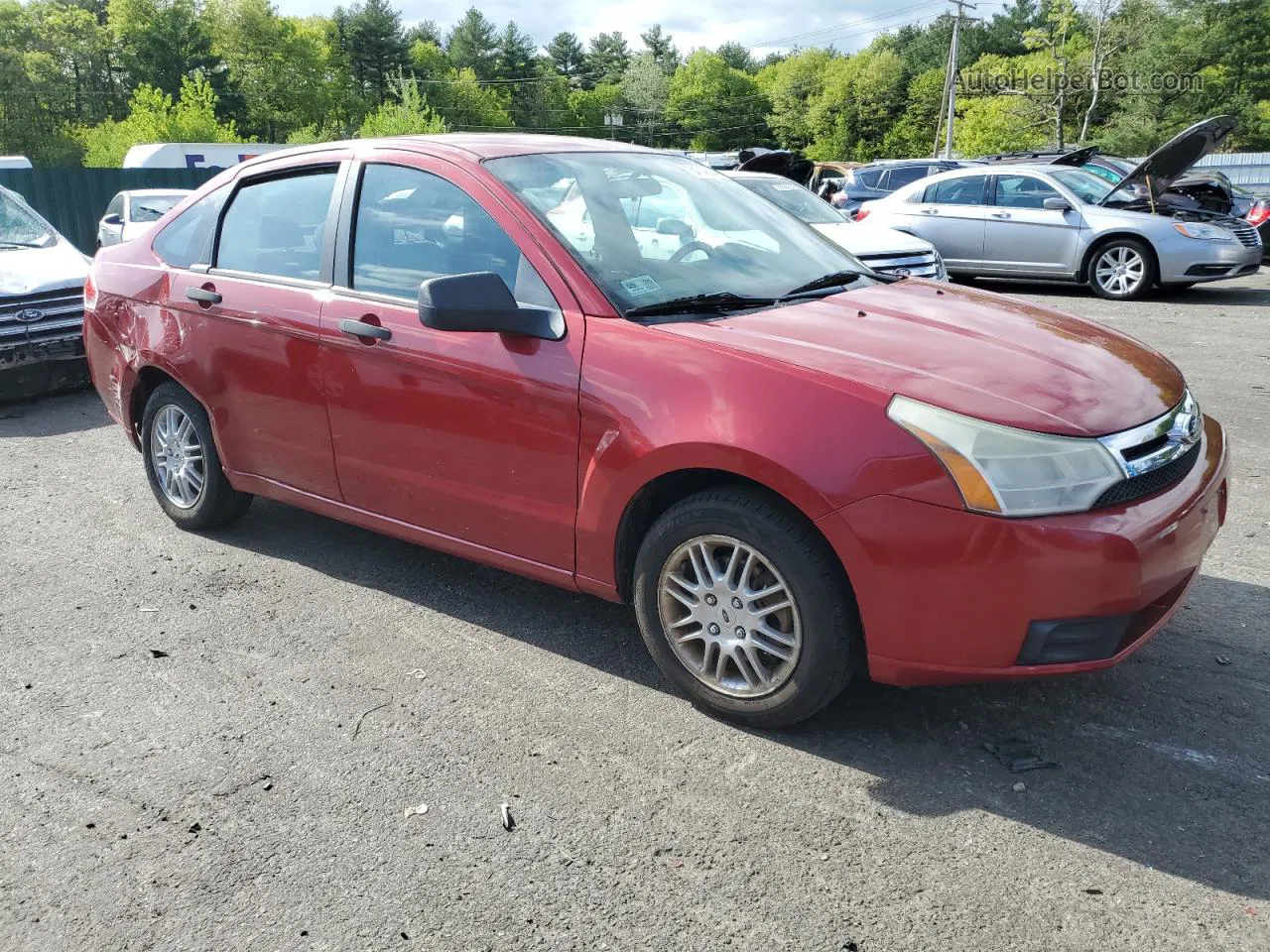 2011 Ford Focus Se Red vin: 1FAHP3FN3BW172239