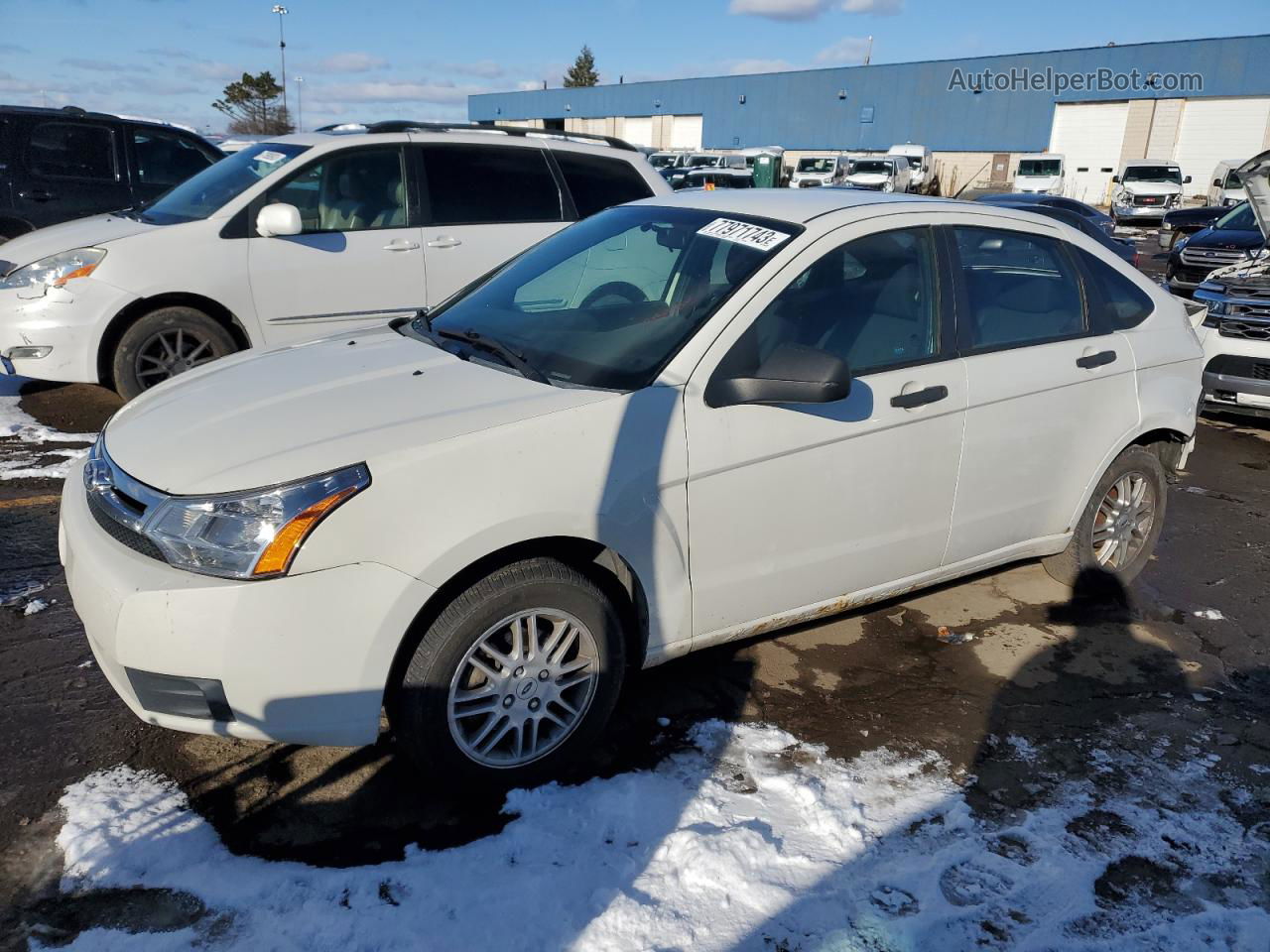 2011 Ford Focus Se White vin: 1FAHP3FN3BW198257