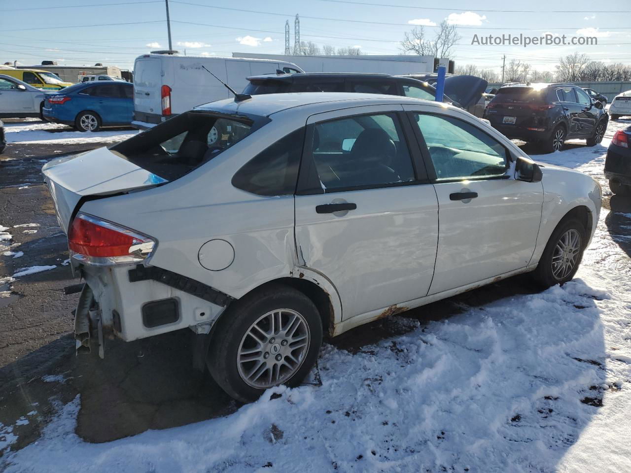 2011 Ford Focus Se White vin: 1FAHP3FN3BW198257