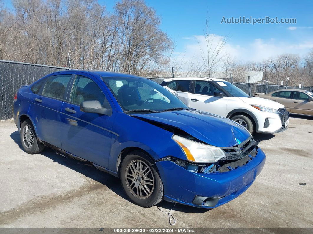 2011 Ford Focus Se Blue vin: 1FAHP3FN3BW202629