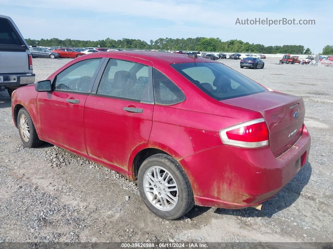 2011 Ford Focus Se Red vin: 1FAHP3FN4BW124412