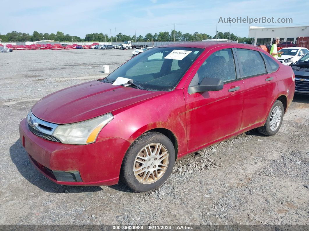 2011 Ford Focus Se Red vin: 1FAHP3FN4BW124412