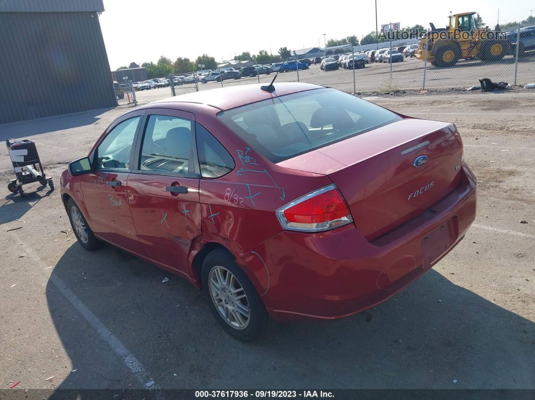 2011 Ford Focus Se Red vin: 1FAHP3FN4BW135121