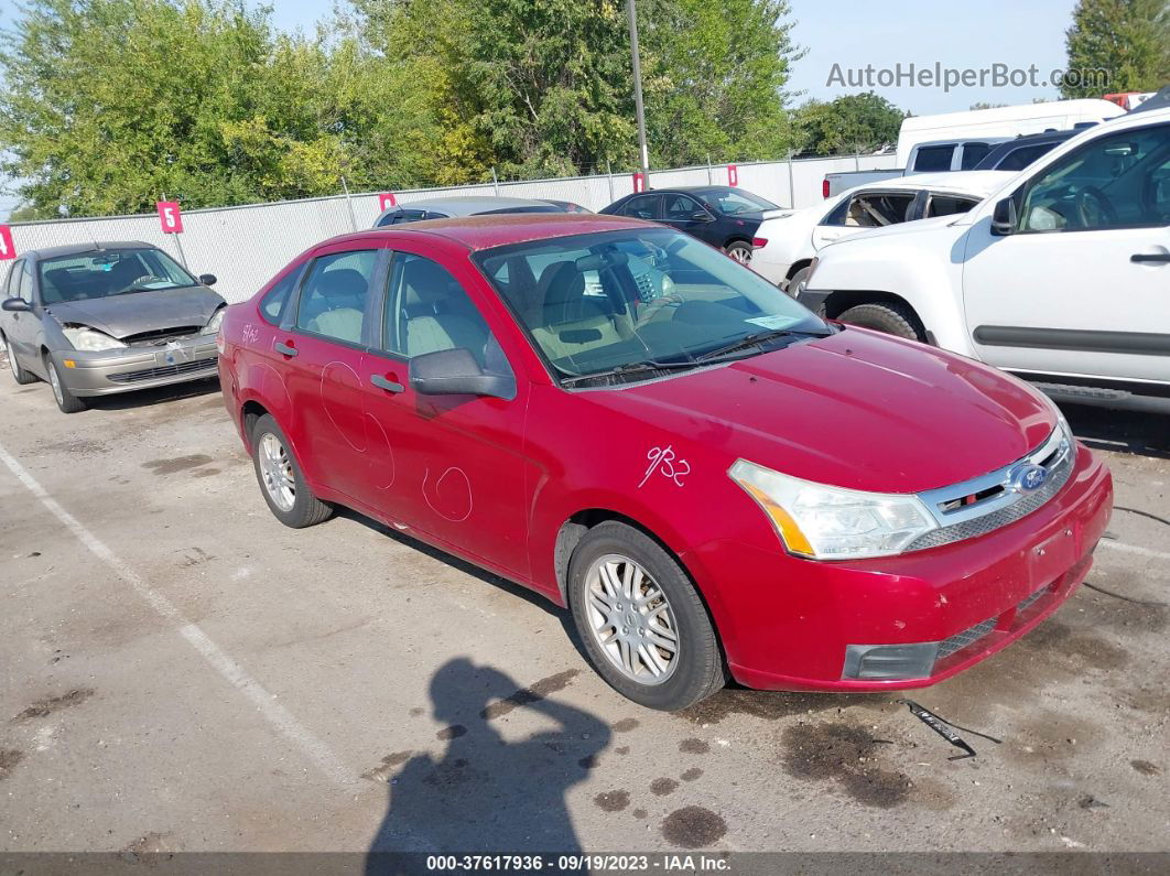 2011 Ford Focus Se Red vin: 1FAHP3FN4BW135121