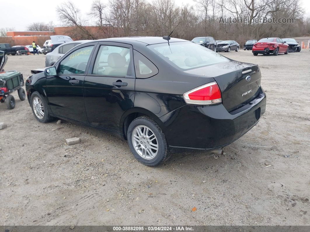 2011 Ford Focus Se Black vin: 1FAHP3FN4BW142831